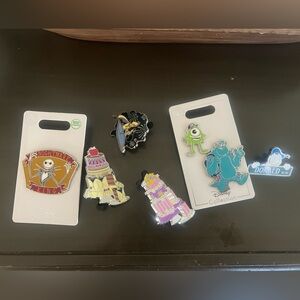 Disney Enamel Pin Collection with Vibrant Colors